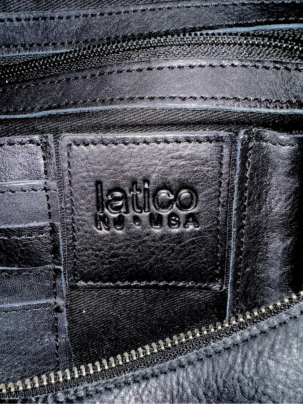 Latico Black Full-Grain Leather Callie Sling Crossbody - EUC - Picture 13 of 16